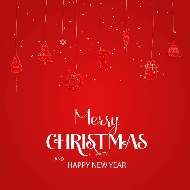 圣诞快乐手绘字母设计元素。非常适合制作卡片、横幅和传单素材图片