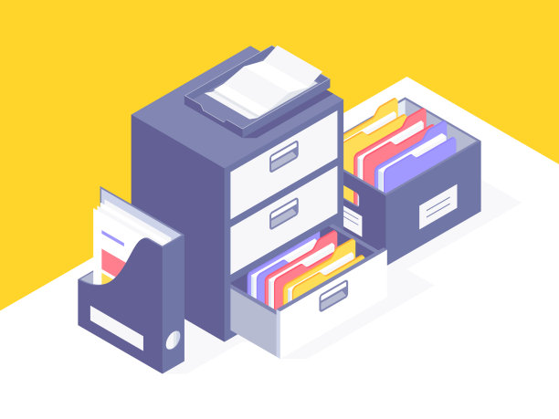 办公用纸文件和文件夹图片下载