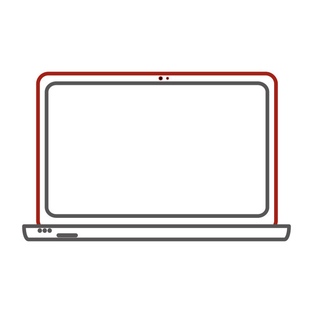 孤立的笔记本电脑设计图片下载