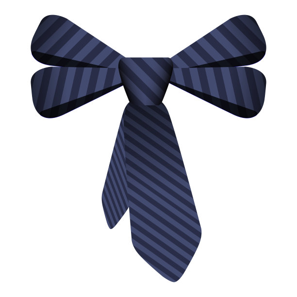 孤立的蓝色领带图片下载