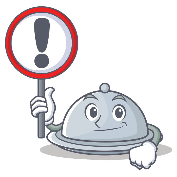 带有卡通人物的招牌托盘风格图片下载