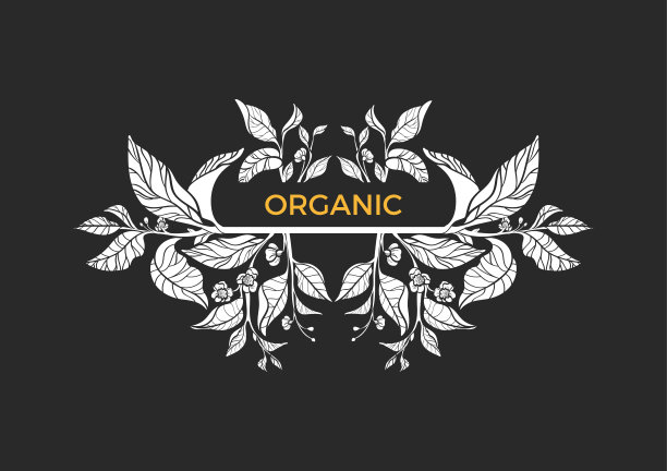 茶树枝条的载体模板图片下载