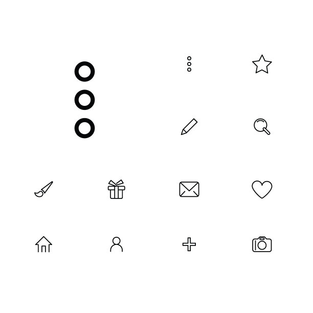 更多的图标在一个红色的圆圈上设置。一组用于导航、移动和应用程序的细长、线性和现代图标。图片下载