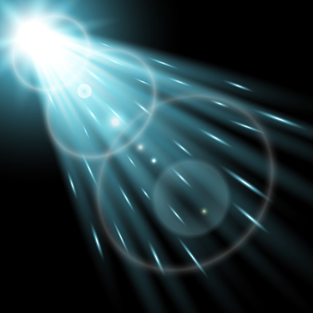 光圈与聚光灯，水绿色图片下载