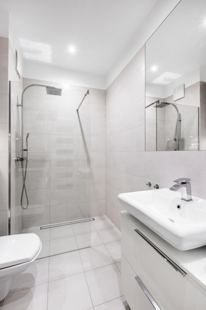 现代白色浴室图片下载