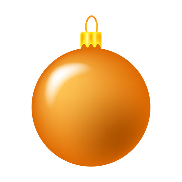 简单的装饰品圣诞树孤立在白色的背景图片下载