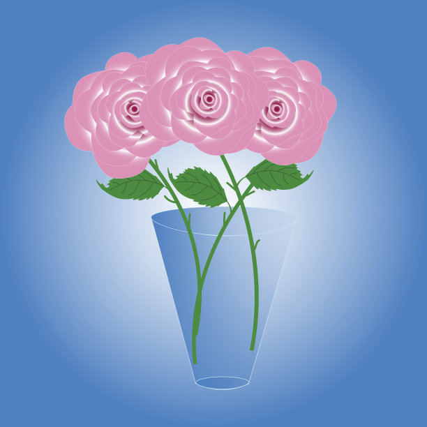 三朵美丽的玫瑰。图片下载