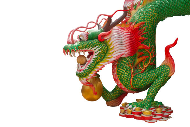 中国龙的雕像图片下载