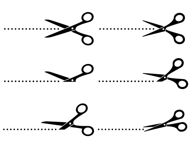 剪子和线点图片下载