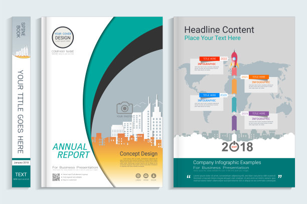 公司商业封面设计，有照片背景空间，用于年度报告，建议书，小册子，传单，传单，目录，杂志，小册子，作品集，海报，矢量模板A4大小。图片下载
