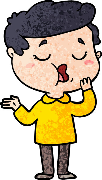 卡通的人说话图片下载
