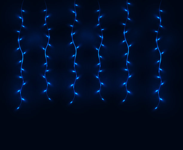 发光的圣诞花环的背景上的矢量插图概念图片下载