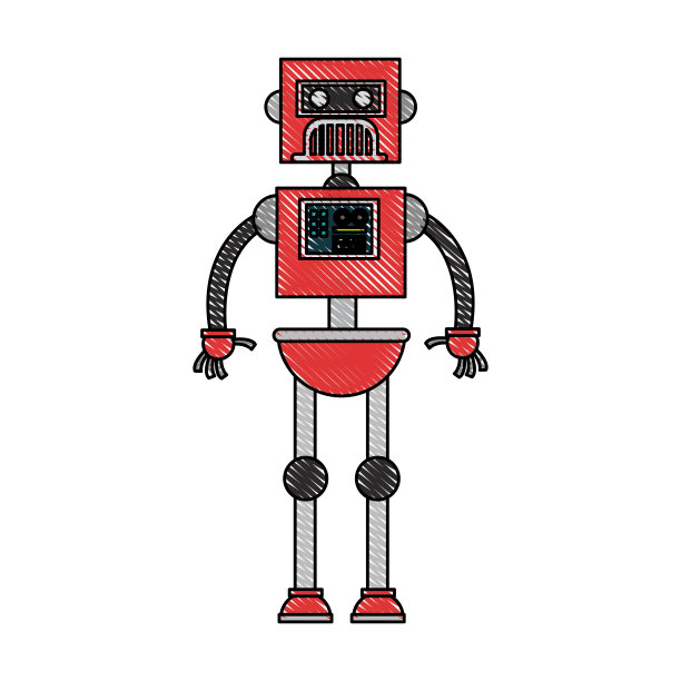 卡通可爱的机器人图片下载
