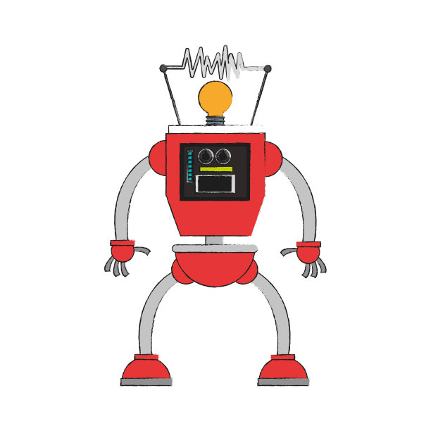 卡通可爱的机器人图片下载