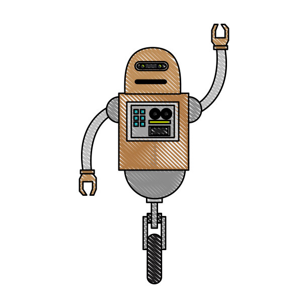 卡通可爱的机器人图片下载