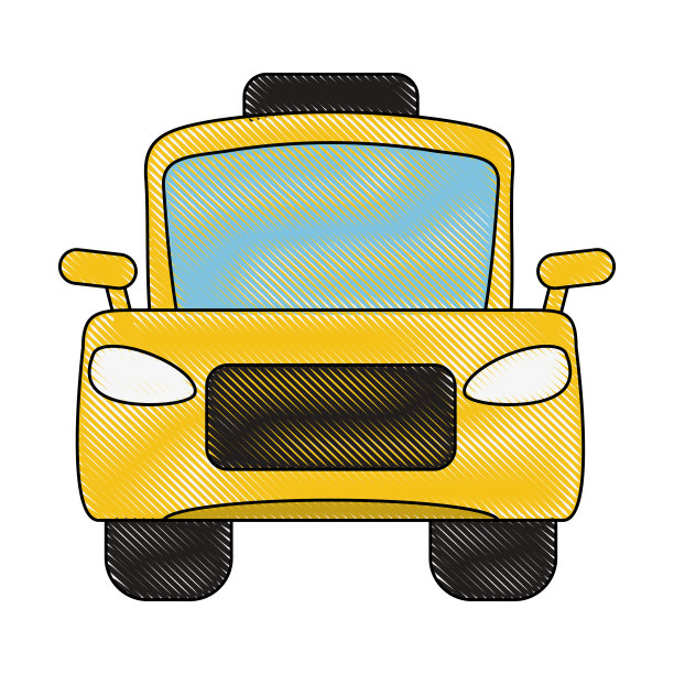 出租车前视图图片下载