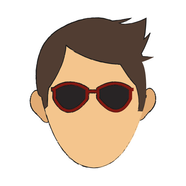 戴墨镜的年轻人图片下载