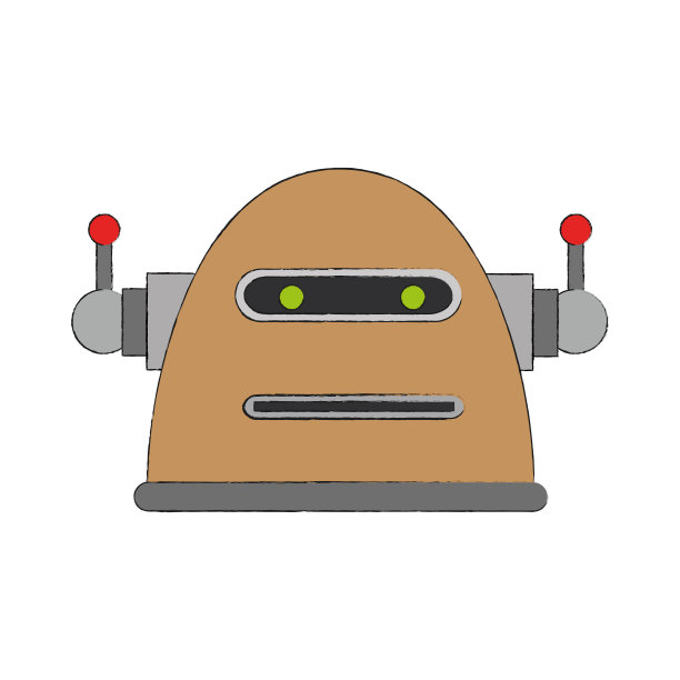 卡通可爱的机器人图片下载