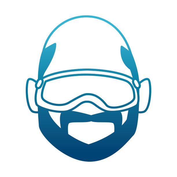 戴着冬季眼镜的男人图片下载