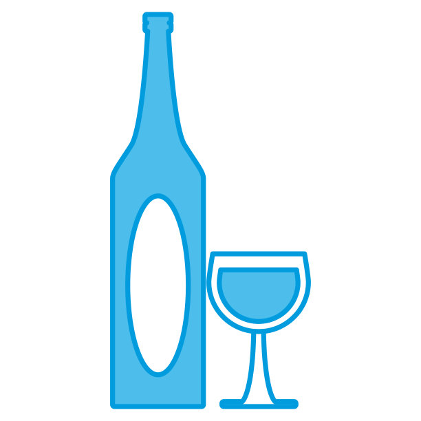 酒杯和酒瓶图片下载