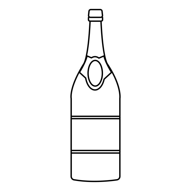 香槟酒瓶图标图片下载