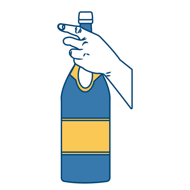 手里拿着一瓶香槟图片下载