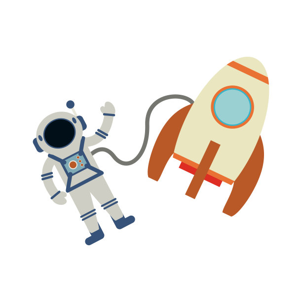 带宇航员的宇宙飞船图片下载