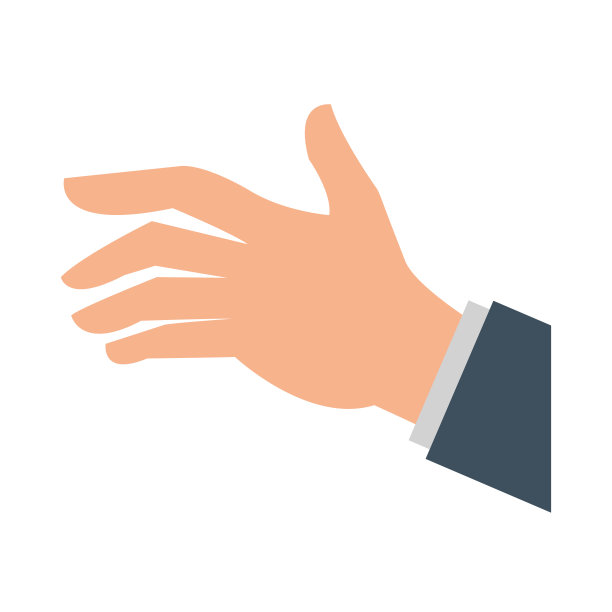 手孤立的象征图片下载