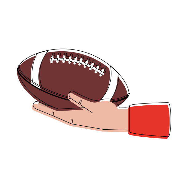 手握美式足球图片下载