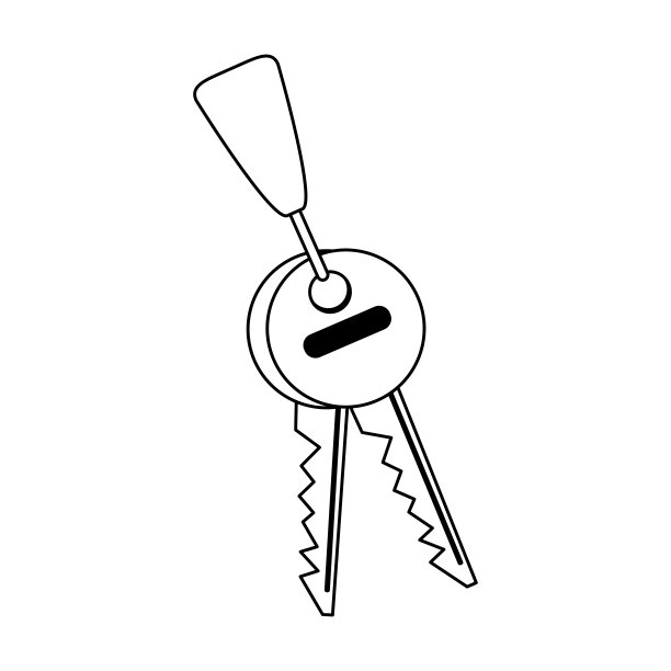 隔离钥匙链中的密钥图片下载