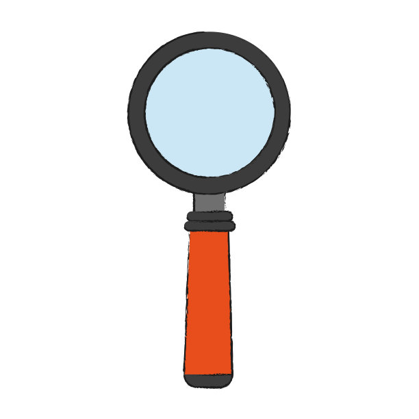 放大镜符号图片下载