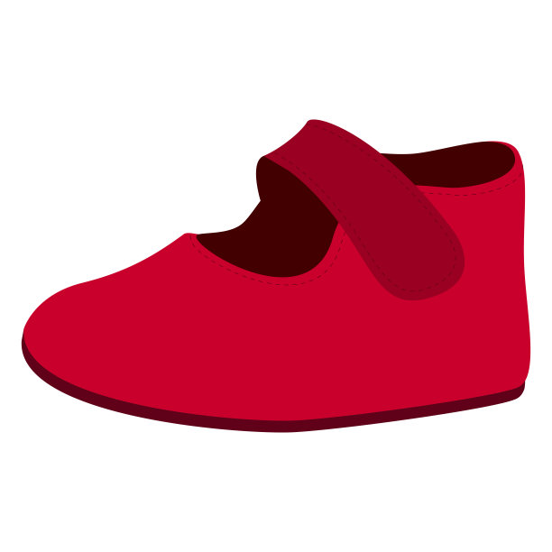 孤立的婴儿鞋图片下载