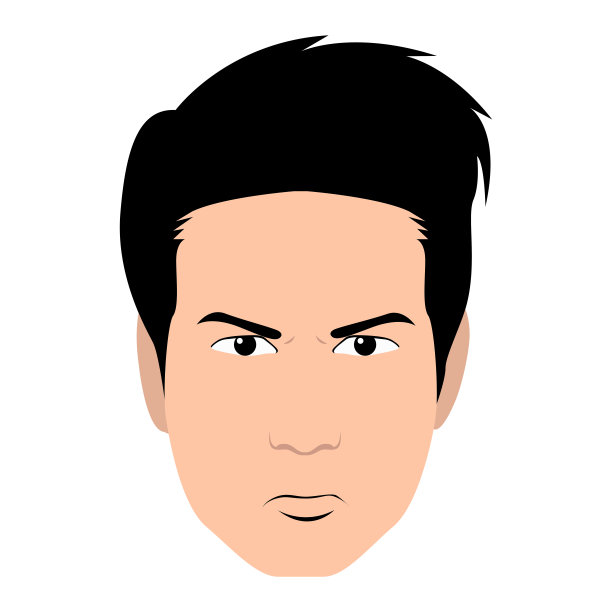 孤立的面部表情图片下载