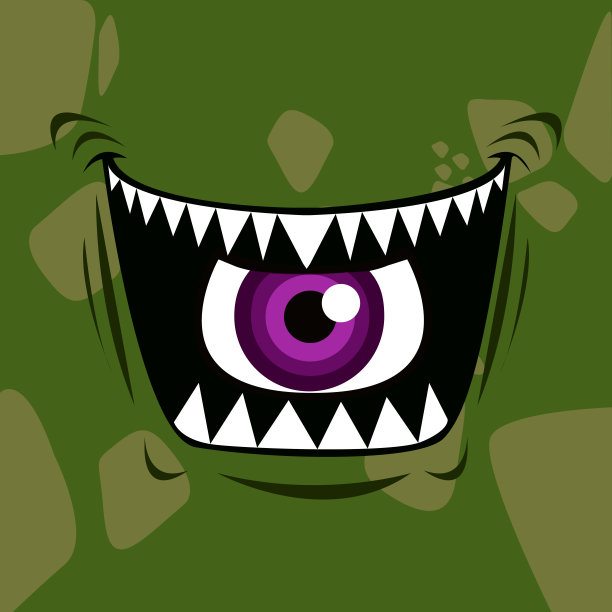 孤立的可爱的怪物图片下载