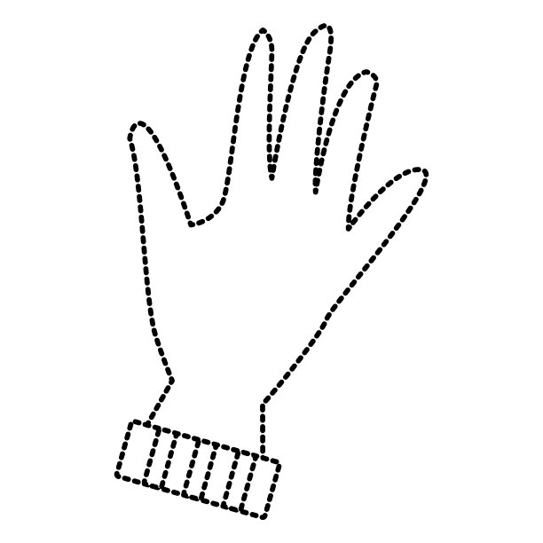 冬天的手套孤立图片下载