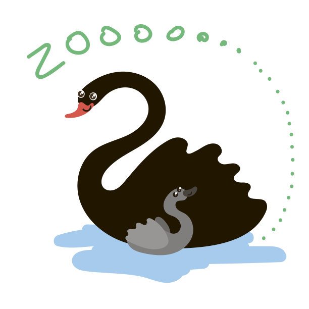 一套可爱的向量动物园动物。可爱的眼睛和风格。图片下载