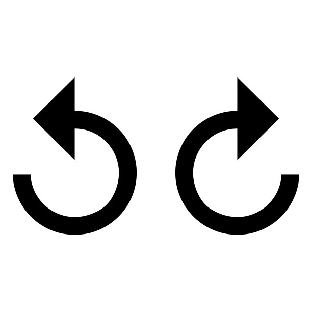 撤消重做符号向量图片下载