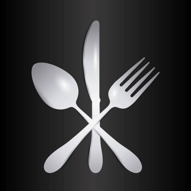 叉、匙、刀、餐具的象征图片下载