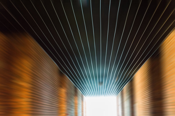 未来的隧道，光线，内部景观。未来背景，商业，科幻或科学概念。图片下载