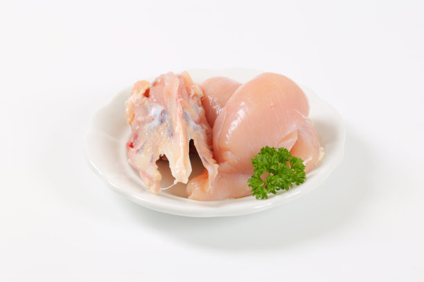 生火鸡的胸脯和胸部图片下载