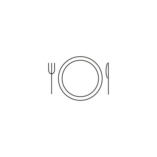 晚餐一行图标图片下载