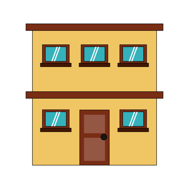 两层楼的房子图片下载