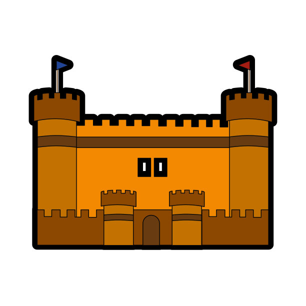 孤立的城堡设计图片下载