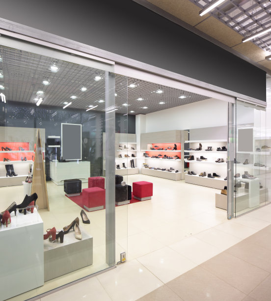 美丽的欧洲商店橱窗素材图片