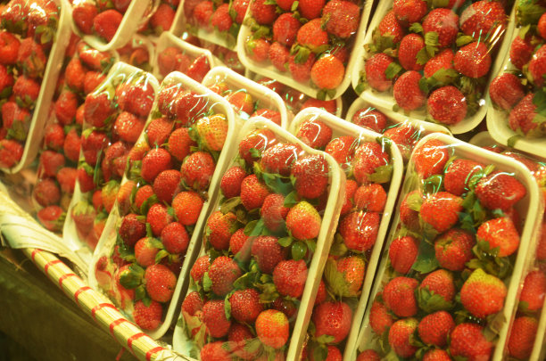 包装草莓水果展示照片图片下载