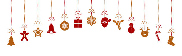 圣诞装饰-全景头。向量。图片下载