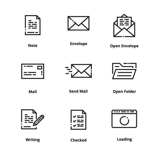 9文档细线图标图片下载