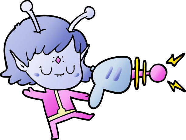 卡通外星女孩图片下载