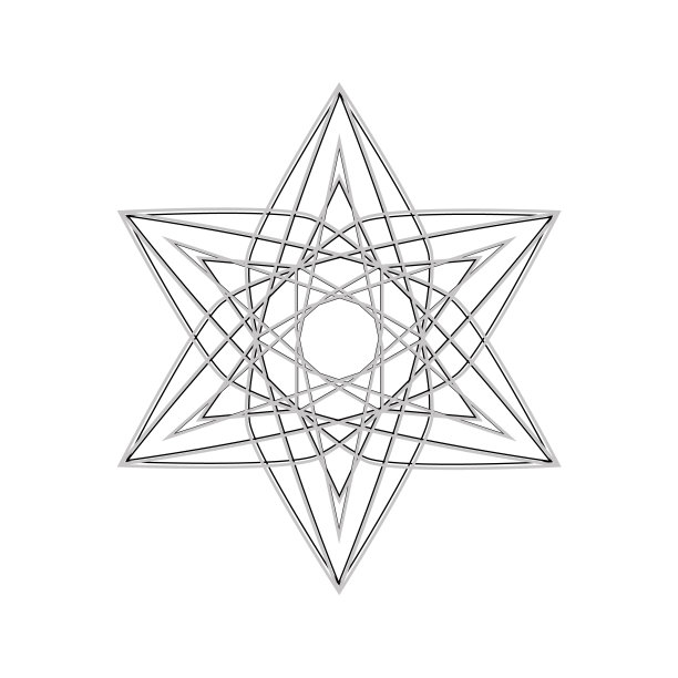 节日图案的星星，雪花和鲜花作为礼物图片下载