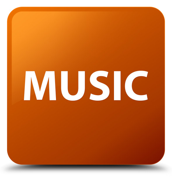 音乐棕色方形按钮图片下载